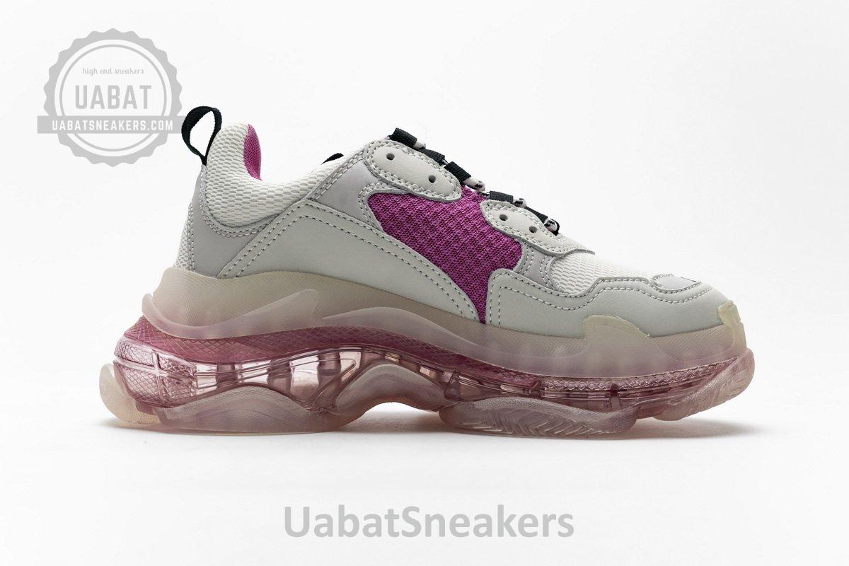 544351 W09E1 1633 Balenciaga Triple S Purple Red - Image 3