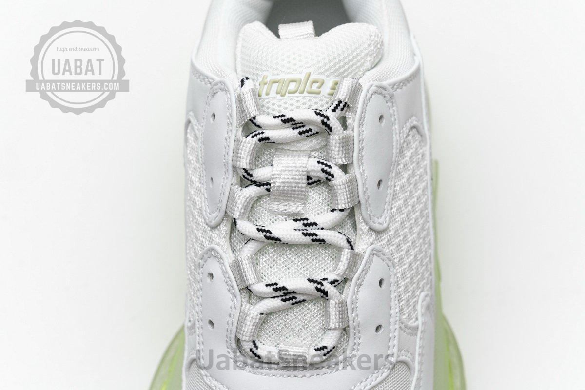 544351 W09E1 1331 Balenciaga Triple S White Green - Image 10