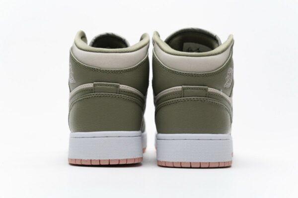 555112-225 Air Jordan 1 Mid GS Trooper Bleached Coral - Image 7