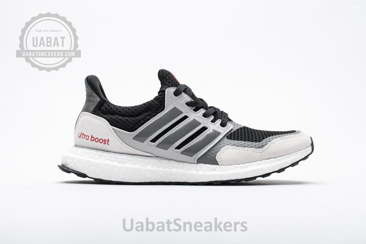 EF0720 adidas Ultra Boost S&L Black Grey Four Red Real Boost - Image 2