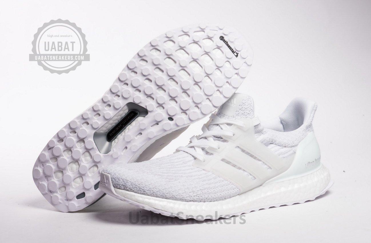 Adidas Ultra Boost 3.0 “Triple White” Real Boost BA8841 - Image 4