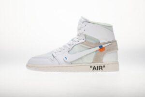 OFF WHITE X Air Jordan 1 AQ0818-100 White