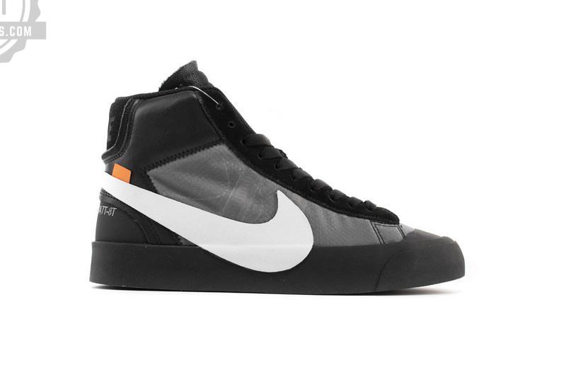 OFF WHITE X Nike Blazer Mid AA3832-001 Black - Image 7
