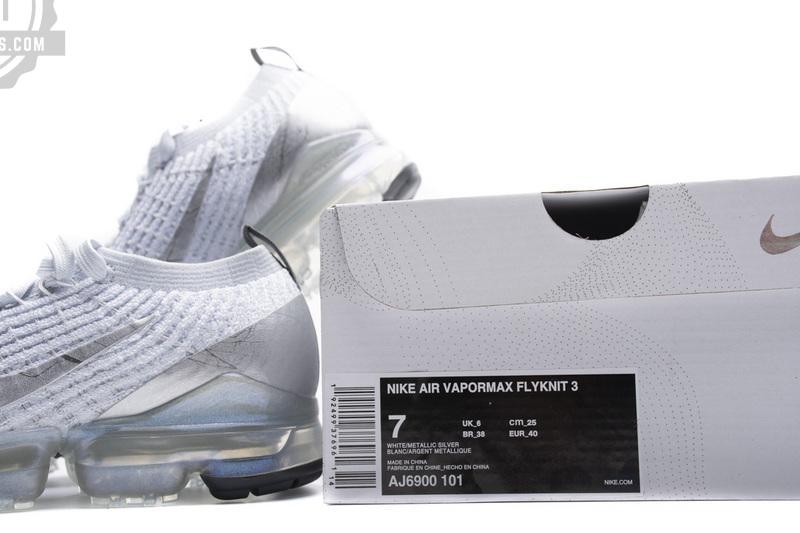 Nike Air Vapormax Flyknit 3 White Reflect Silver AJ6900-101 - Image 4