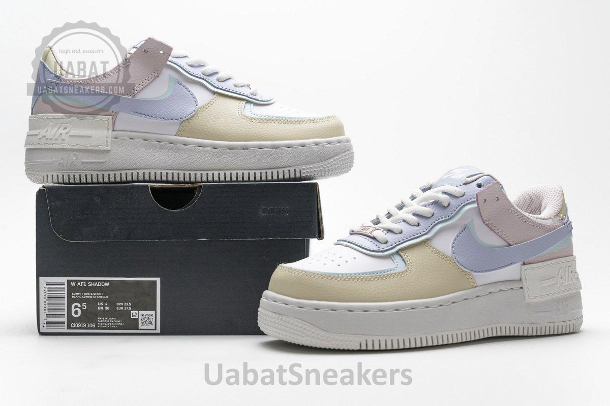 CI0919-106 Womens Air Force 1 Shadow White Ghost - Image 2