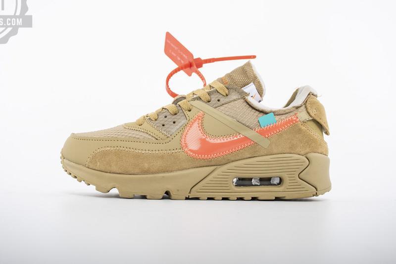 OFF-WHITE x Nike Air Max 90 “Desert Ore” Release Date AA7293-200 - Image 6