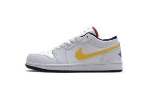 CW7009-100 Air Jordan 1 Low White Multi-Color