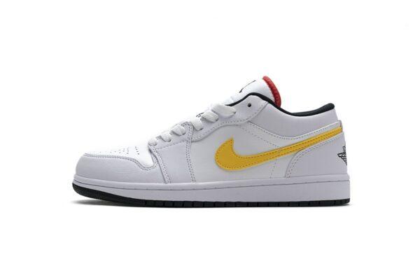 CW7009-100 Air Jordan 1 Low White Multi-Color