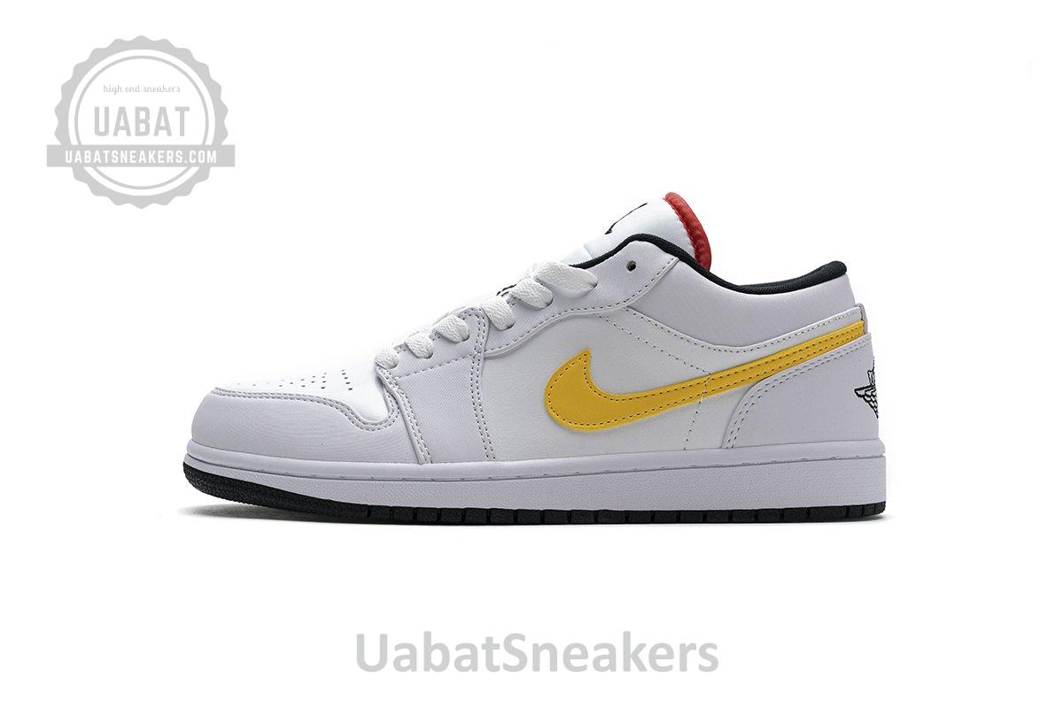CW7009-100 Air Jordan 1 Low White Multi-Color