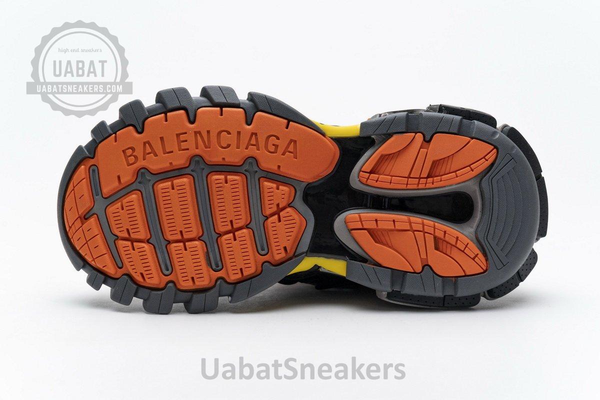 568614 W2GN8 2008 Blenciaga Track 2 Sneaker Black Orange - Image 7