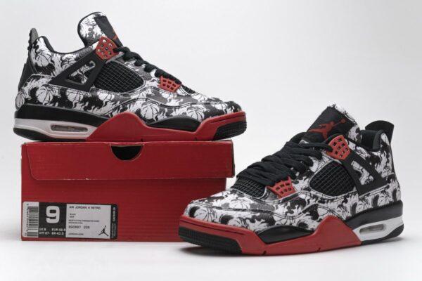 BQ0897-006 Air Jordan 4 Retro Singles Day Tattoo - Image 2