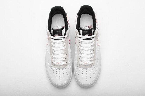 CK9257-100 Nike Air Force 1 '07 LV8 White Black Pure Platinum - Image 7