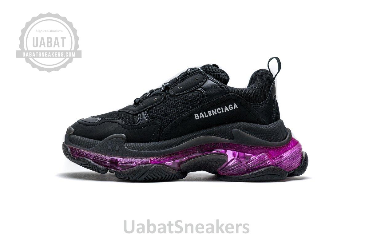 544351 W09O1 0829 Balenciaga Triple S Black Plum Red