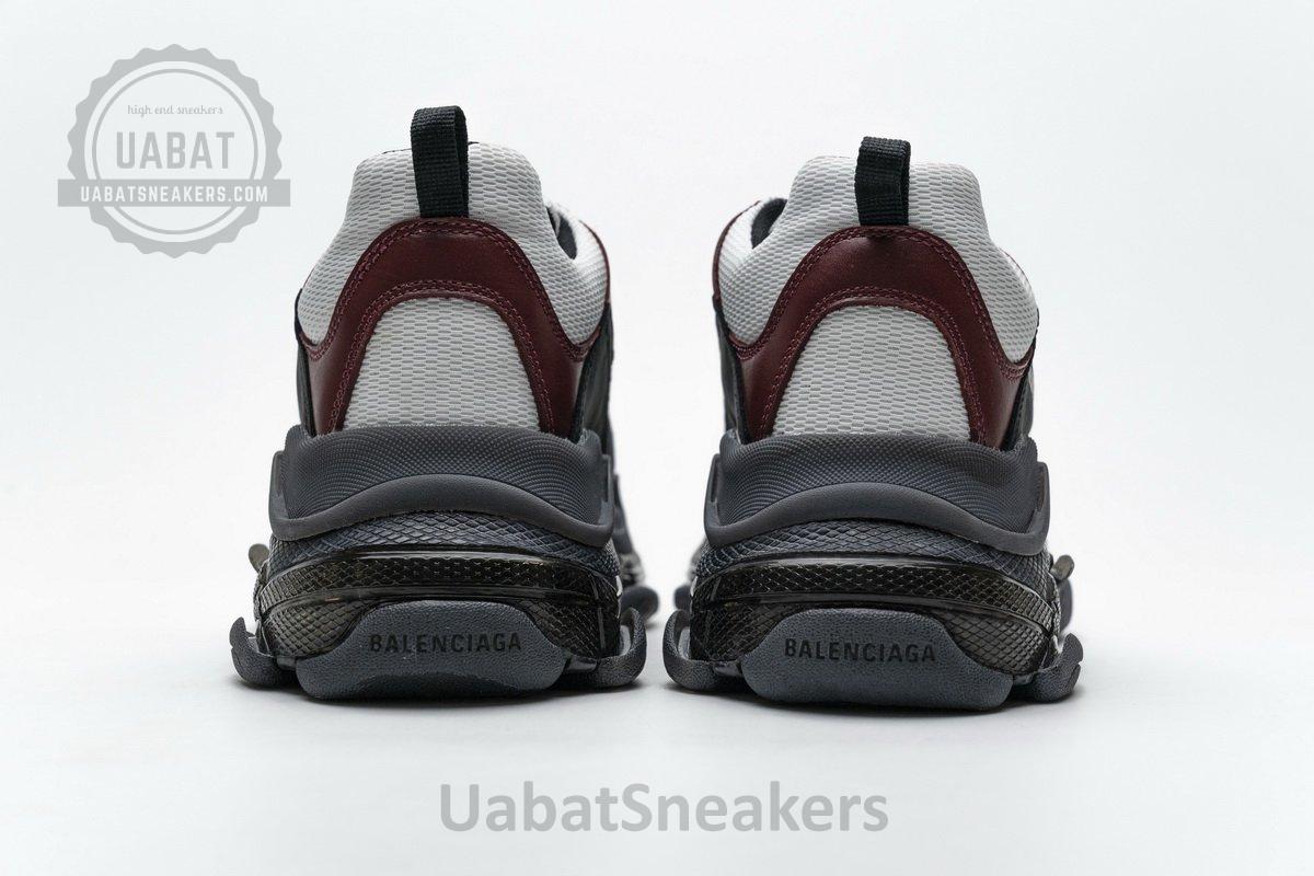 541624 W09O1 2268 Balenciaga Triple S Black Brown Red - Image 7