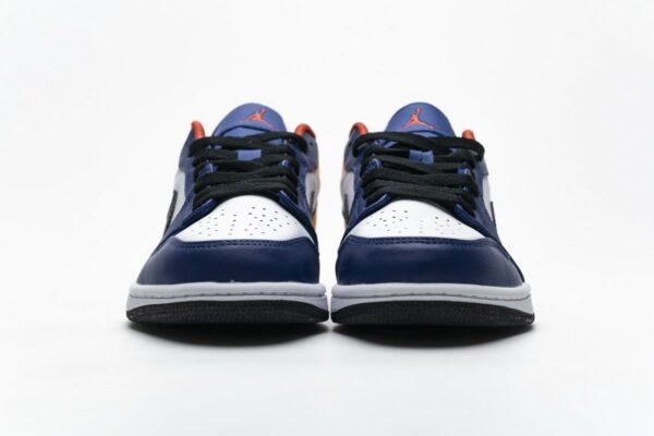553558-123 Air Jordan 1 Low Blue Yellow Orange - Image 5