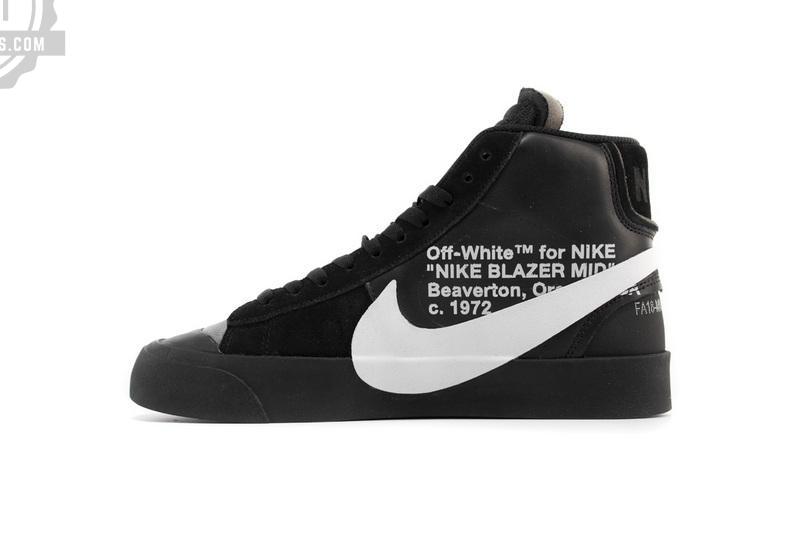 OFF WHITE X Nike Blazer Mid AA3832-001 Black - Image 6