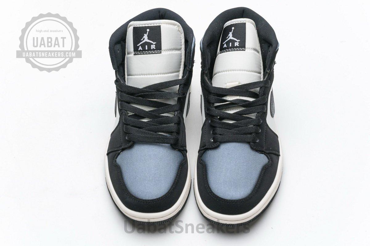 852542-011 Air Jordan 1 Mid SE “Satin Grey” - Image 4