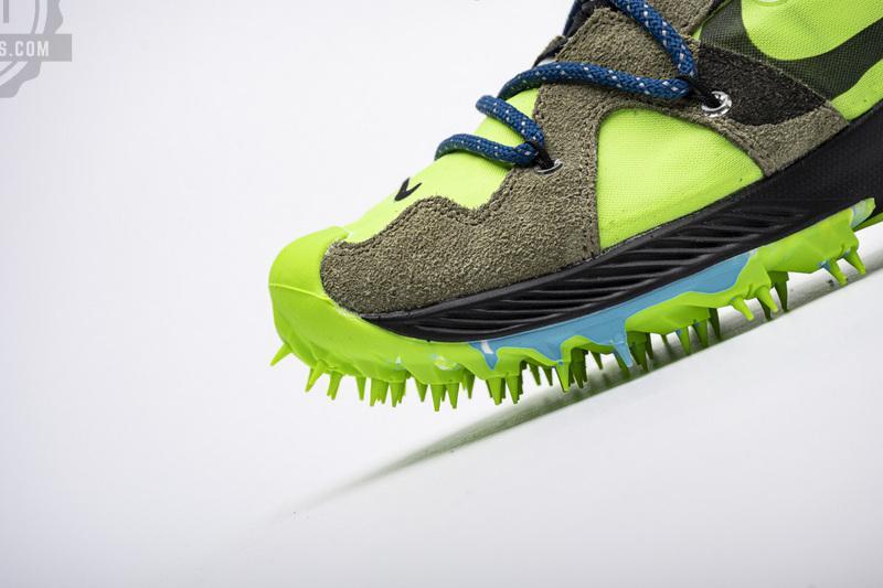 OFF WHITE X Nike Zoom Terra Kiger 5 White Electric Green CD8179-300 - Image 2