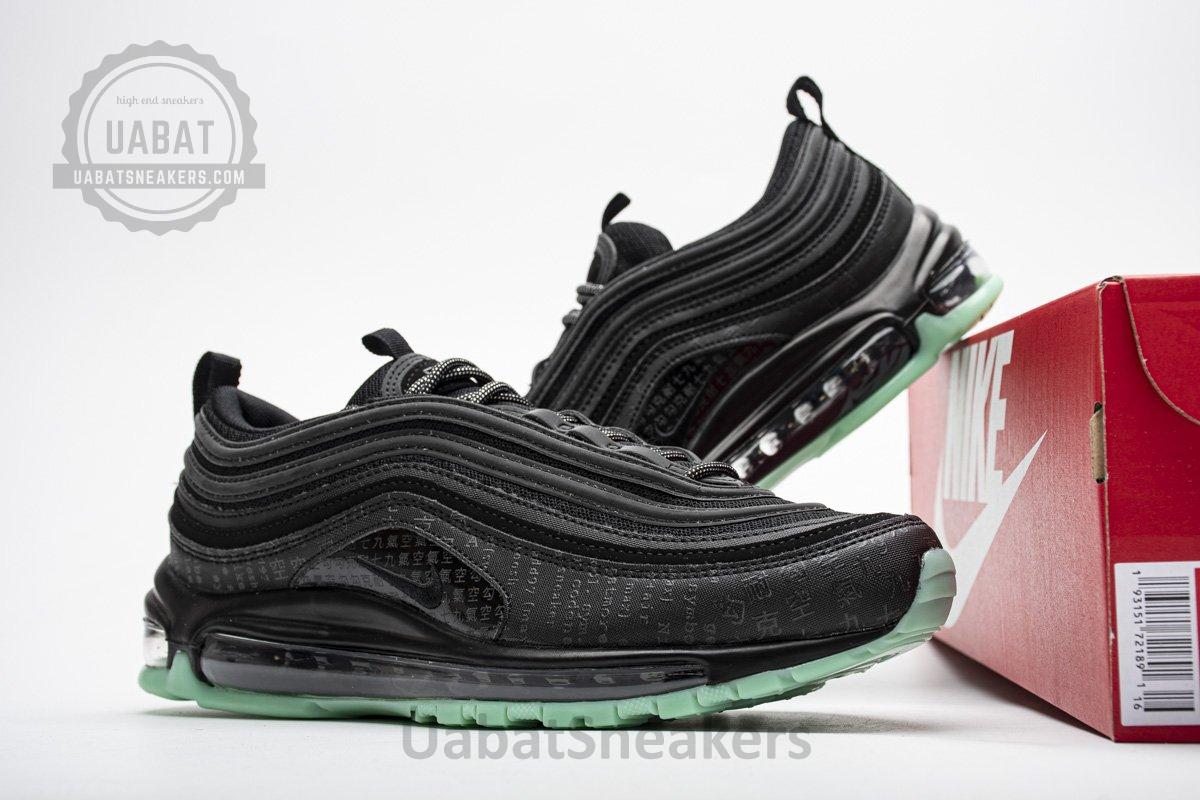 921826-017 Nike Air Max 97 Black Green Glow - Image 6