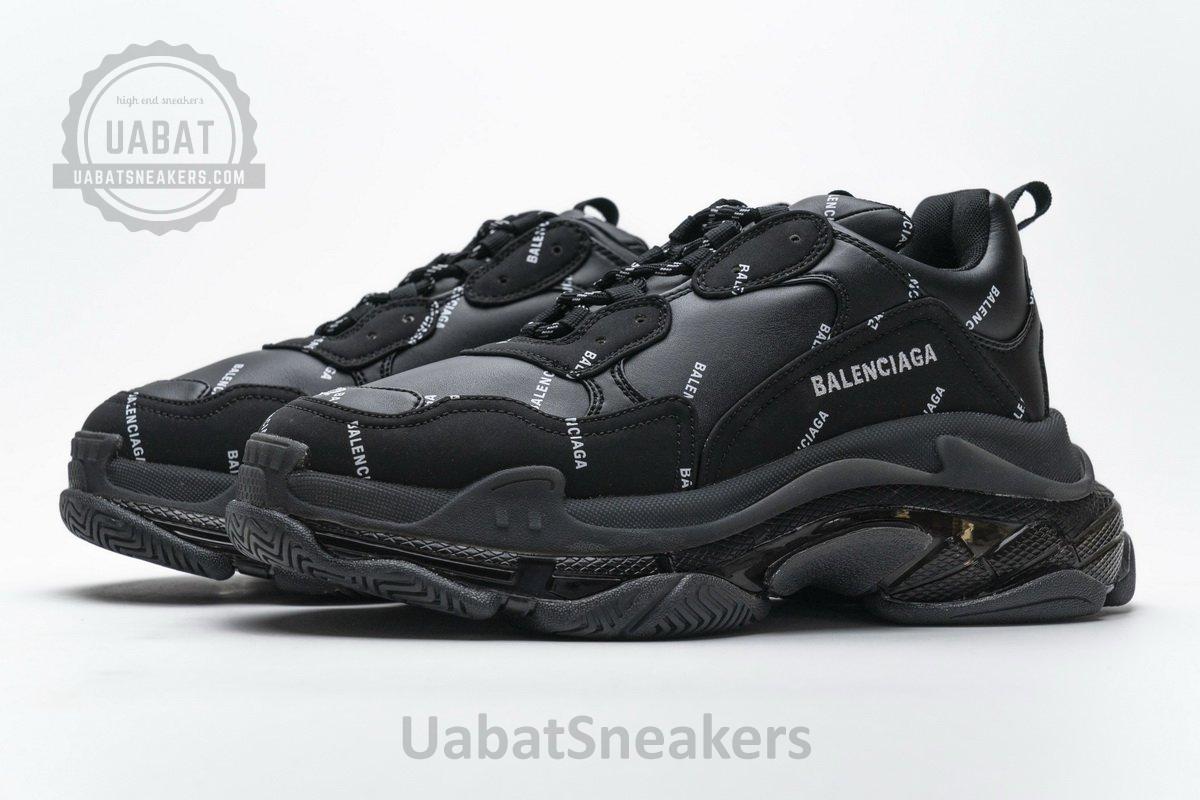 524039 W09E1 2021 Balenciaga Triple S Letter Black - Image 6