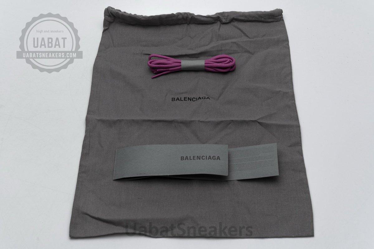 568615 W2GN3 9199 Blenciaga Track 2 Sneaker White Green Pink - Image 12