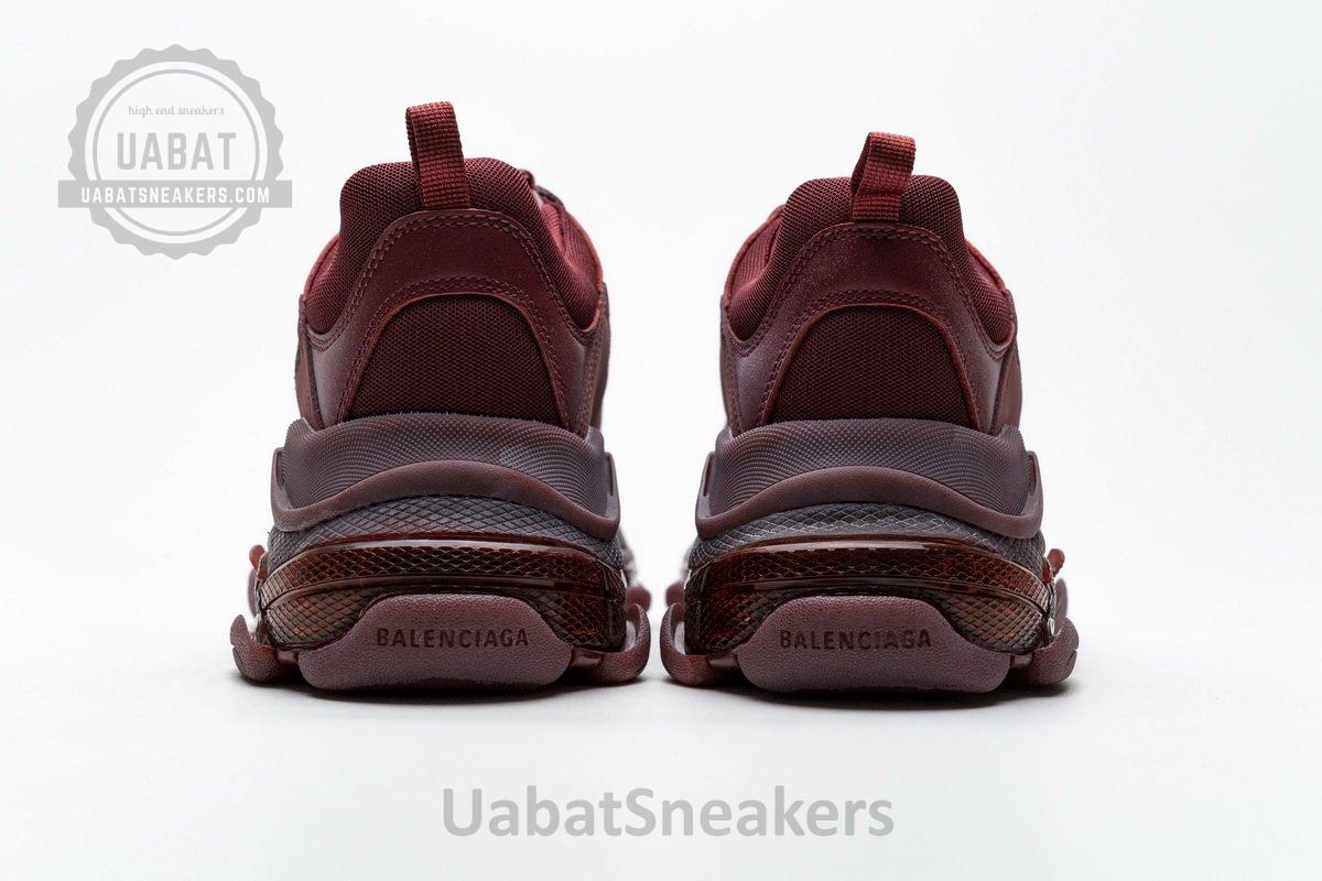 541624 W09E1 1628 Balenciaga Triple S Red Wine - Image 7