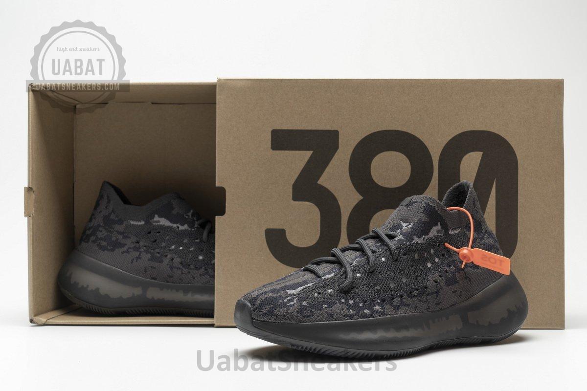 FU8680 adidas Yeezy Boost 380 Black Grey Real Boost - Image 7