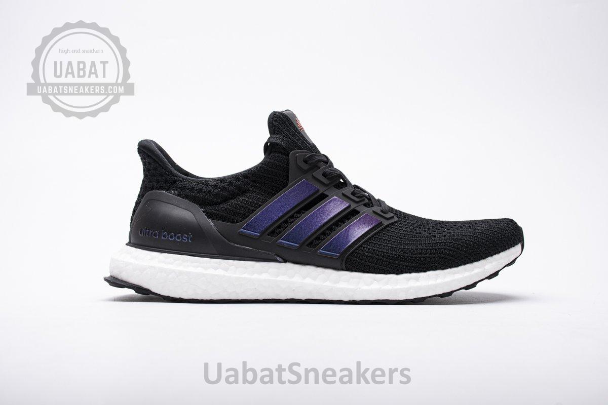 FW5692 adidas Ultra Boost 4.0 Black Blue Real Boost - Image 2