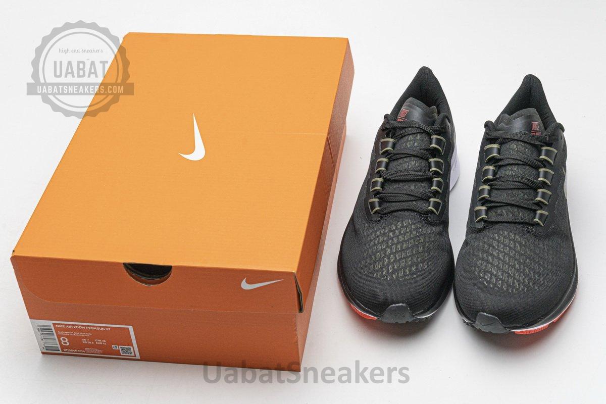 BQ9646-004 Nike Air Zoom Pegasus 37 Black Medium Olive Aqua - Image 3