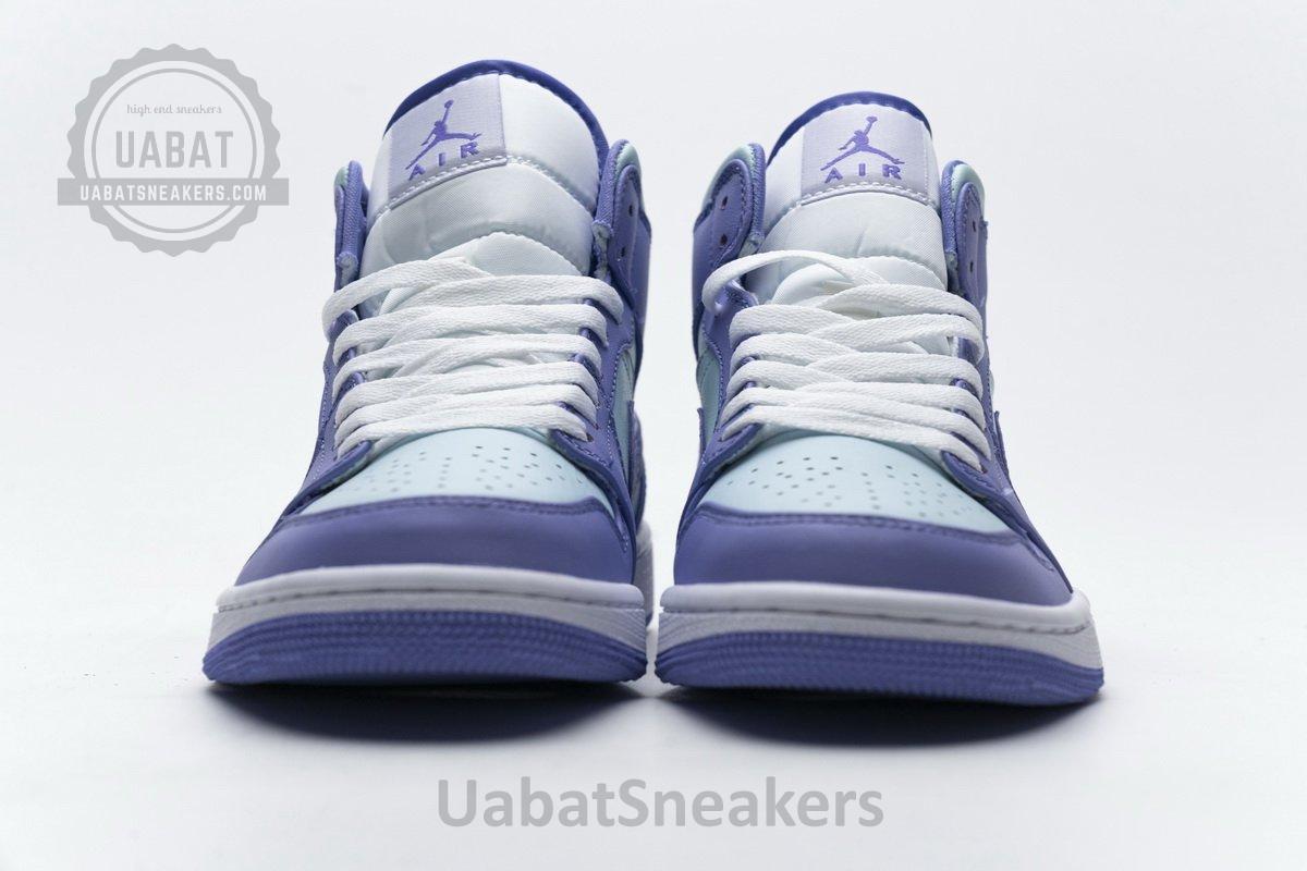 554725-500 Air Jordan 1 Mid Purple Aqua Blue - Image 5