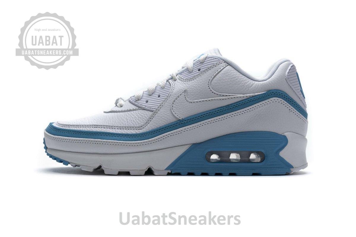CJ7197-102 Undefeated x Nike Air Max 90 White Blue