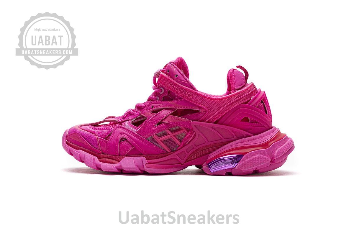 568615 W2FC1 5845 Blenciaga Track 2 Sneaker Fluo Pink