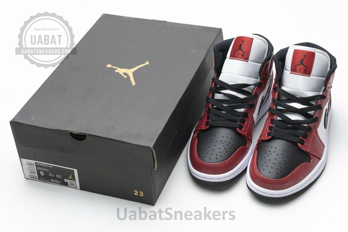 554725-069 Air Jordan 1 Mid Gym Red - Image 4
