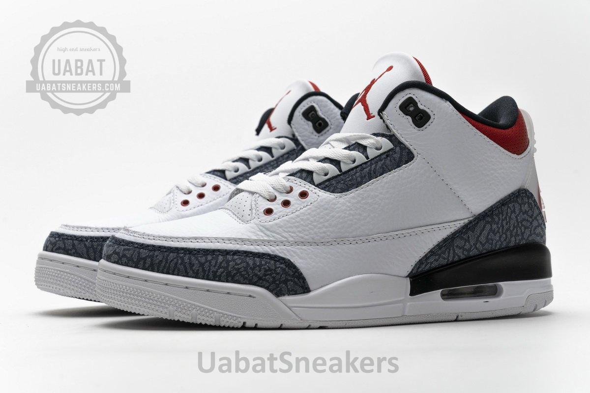 CZ6431-100 Air Jordan 3 Retro Fire Red Denim - Image 6