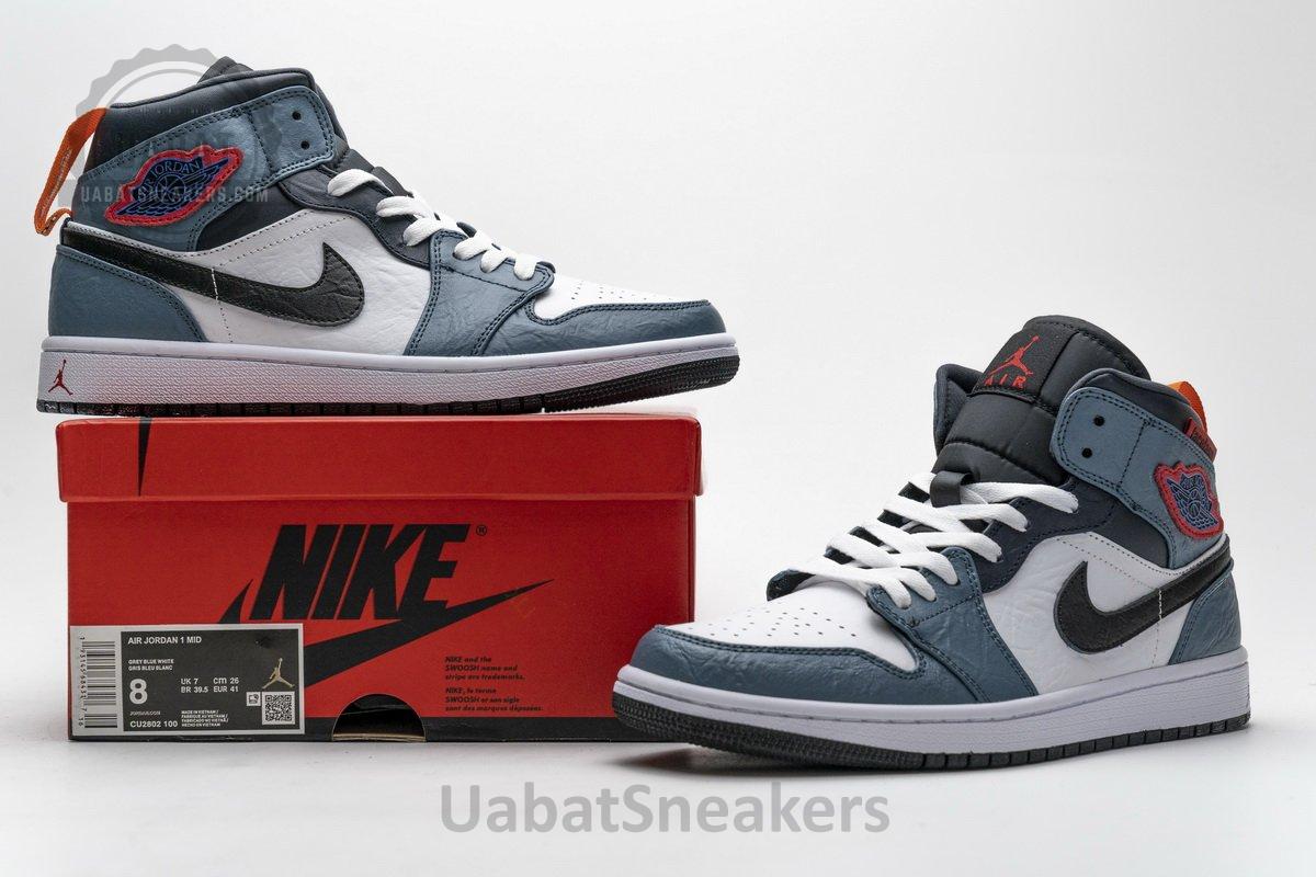 CU2802-100 Air Jordan 1 Mid Facetasm Blue Teal - Image 4