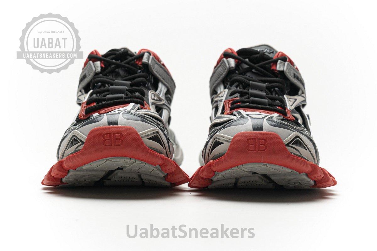 570391 W2GN3 1003 Blenciaga Track 2 Sneaker Grey Red - Image 5