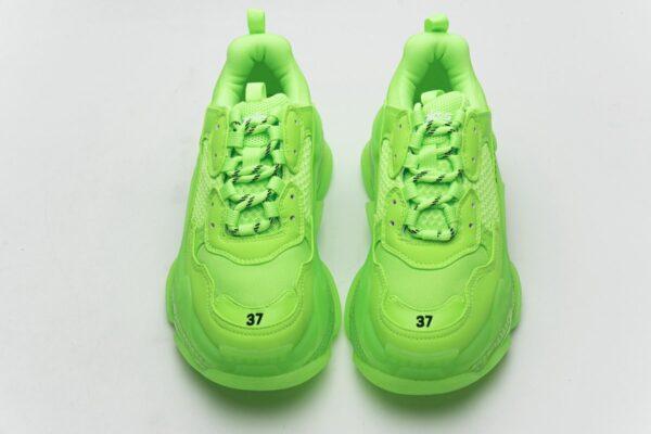 544351 W09O1 3802 Balenciaga Triple S Fluorescent Green - Image 2