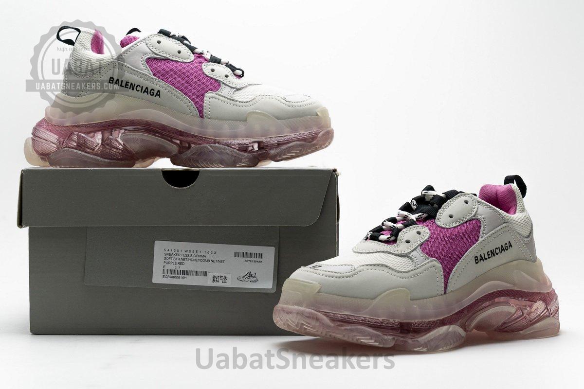 544351 W09E1 1633 Balenciaga Triple S Purple Red - Image 4