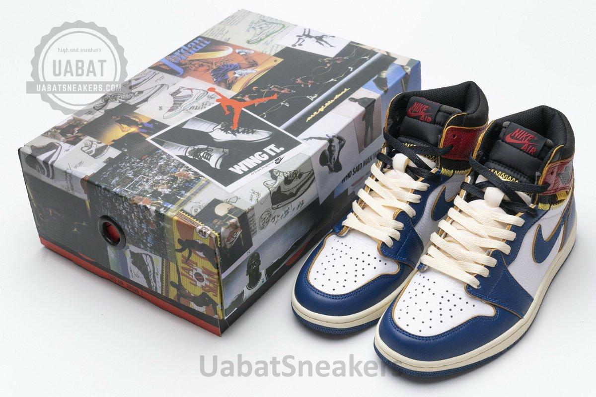 BV1300-146 Air Jordan 1 Retro High Union Los Angeles Blue Toe - Image 3