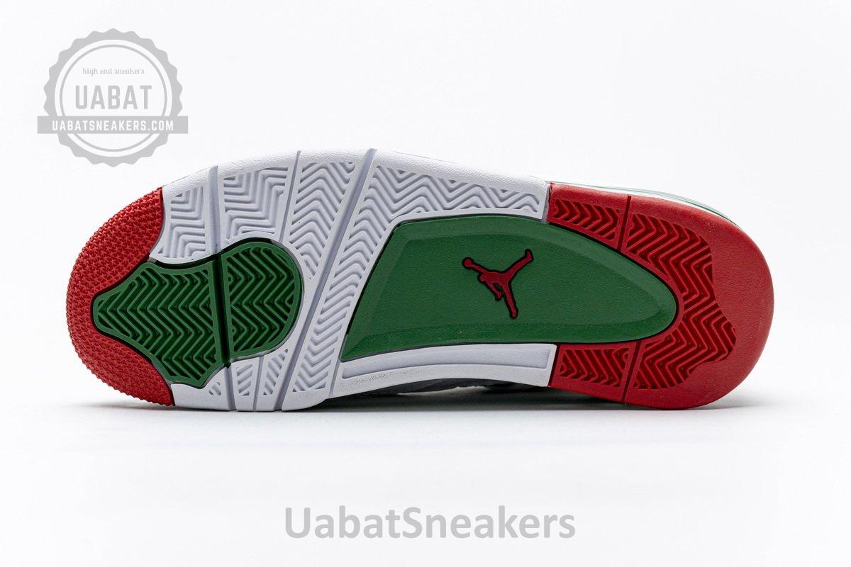 AQ3816-063 Air Jordan 4 Retro White Green Red - Image 8