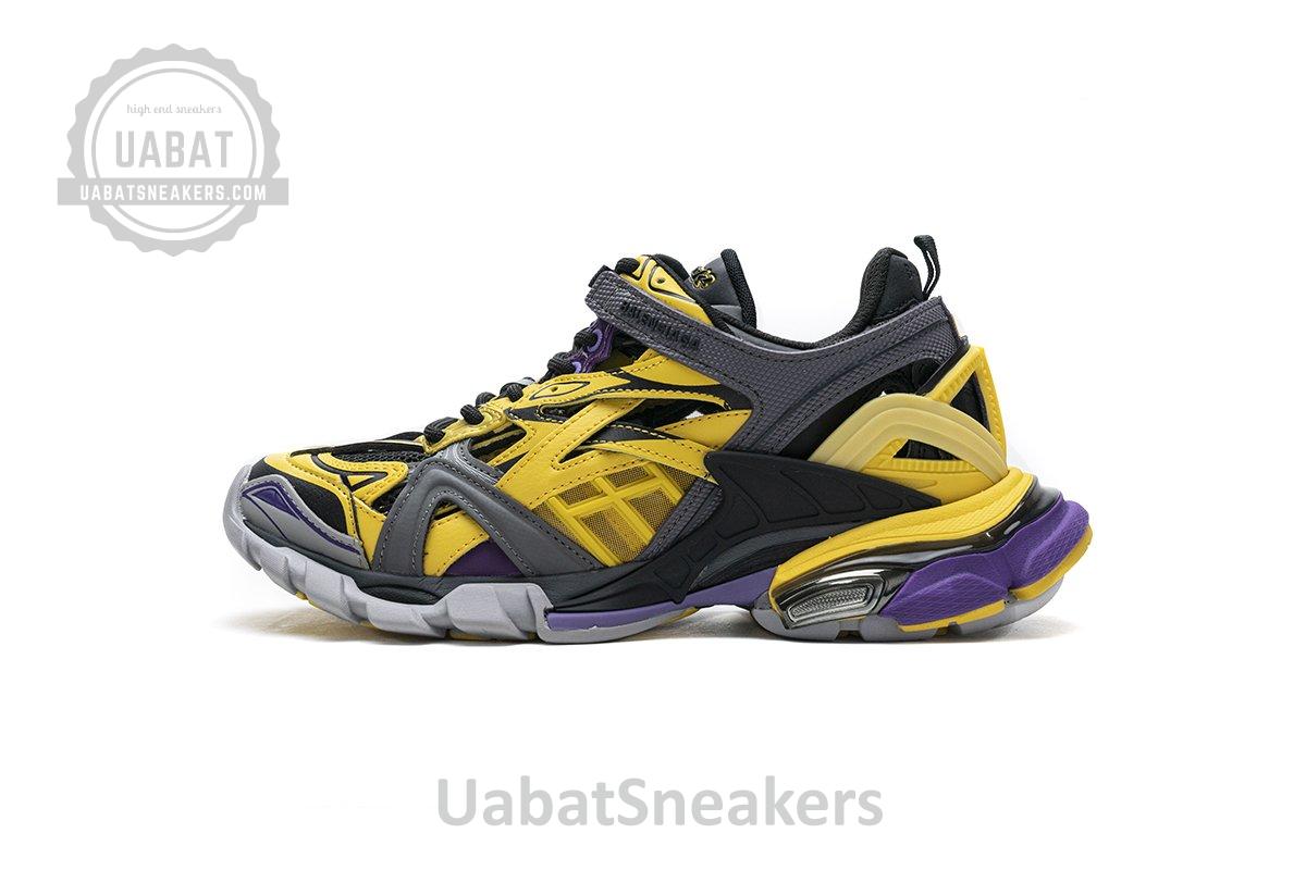 570391 W2GN1 2027 Blenciaga Track 2 Sneaker Yellow Black