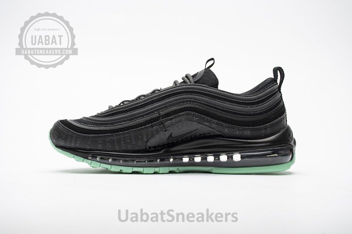 921826-017 Nike Air Max 97 Black Green Glow