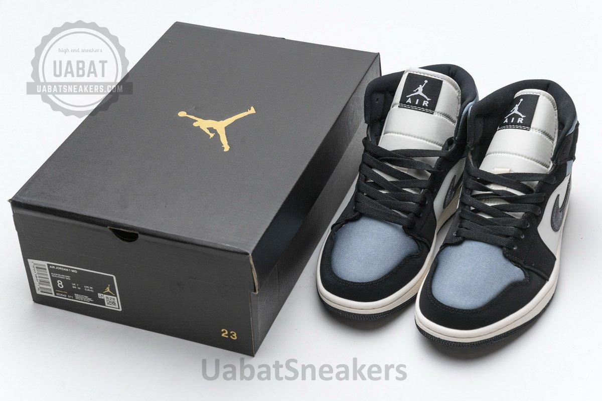 852542-011 Air Jordan 1 Mid SE “Satin Grey” - Image 3
