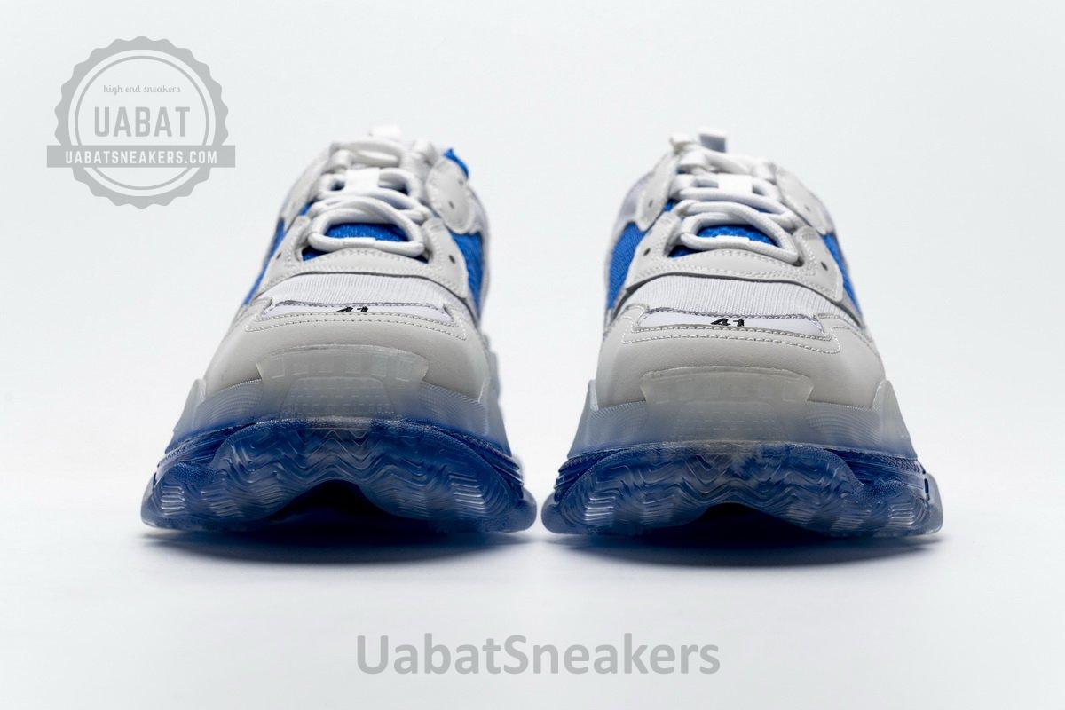 541624 W09E1 1772 Balenciaga Triple S White Blue - Image 5