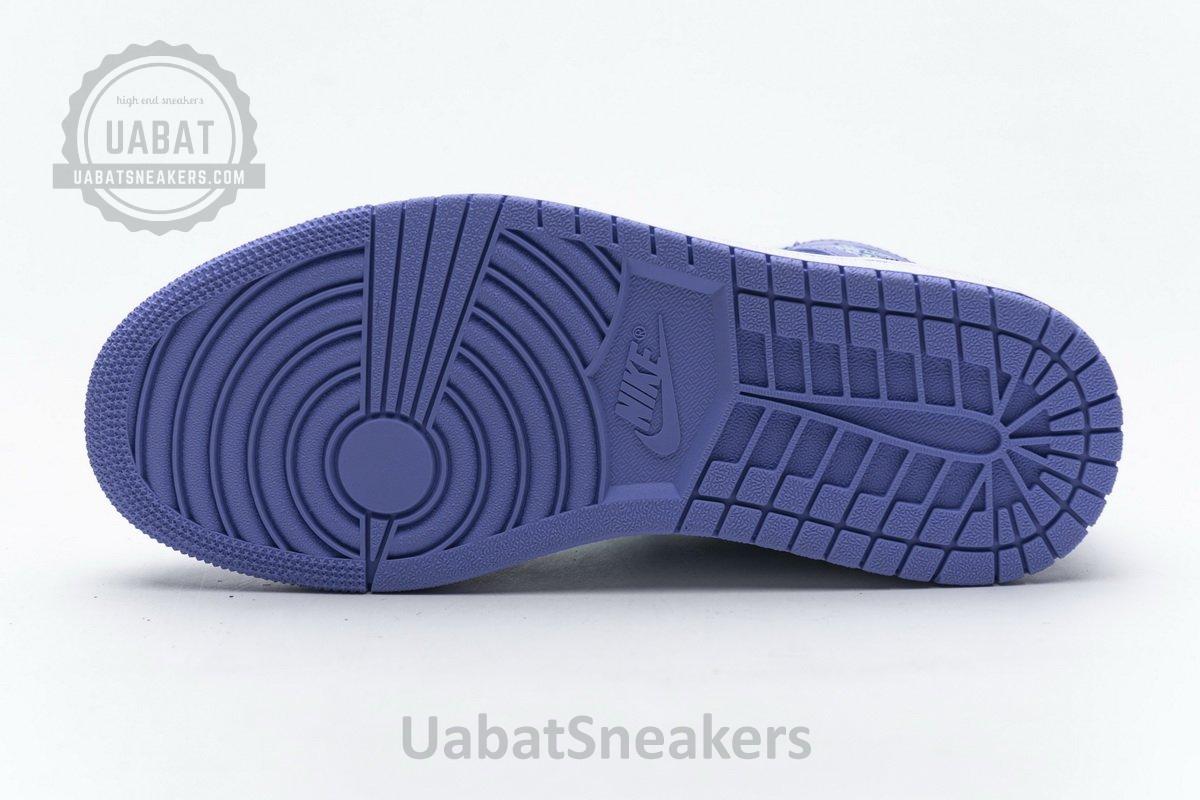 554725-500 Air Jordan 1 Mid Purple Aqua Blue - Image 10