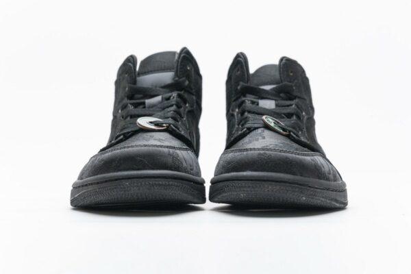 CU2804-300 Edison Chen x Air Jordan 1 Mid “Fearless Black” - Image 8