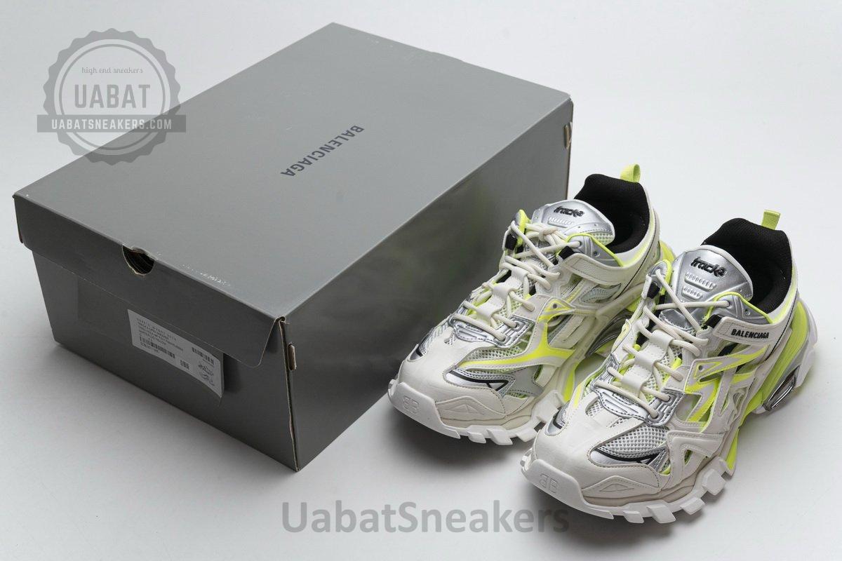 568515 W2ON3 9073 Blenciaga Track 2 Sneaker White Fluo Yellow - Image 3