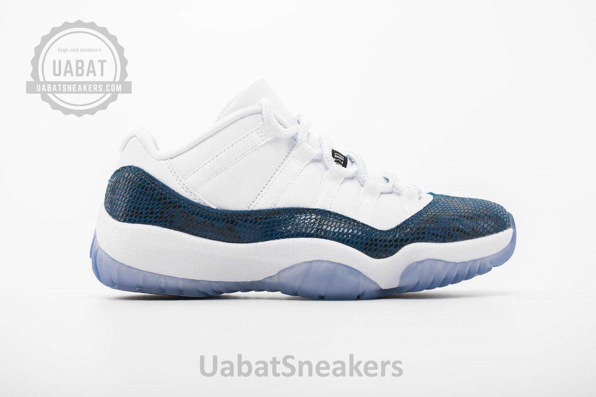 Air Jordan 11 Low “Navy Blue Snakeskin”CD6846-102 - Image 6