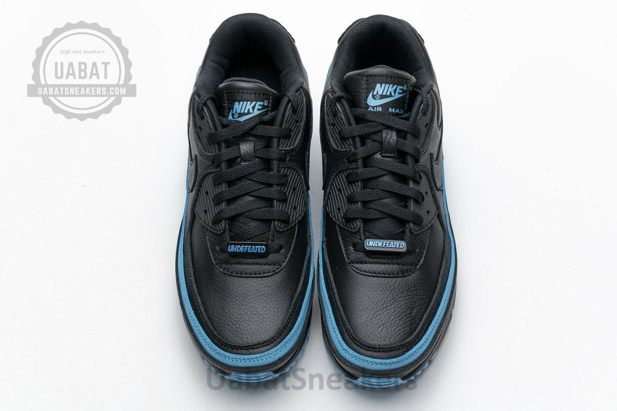 CJ7197-002 Undefeated x Nike Air Max 90 Black Blue Fury - Image 4