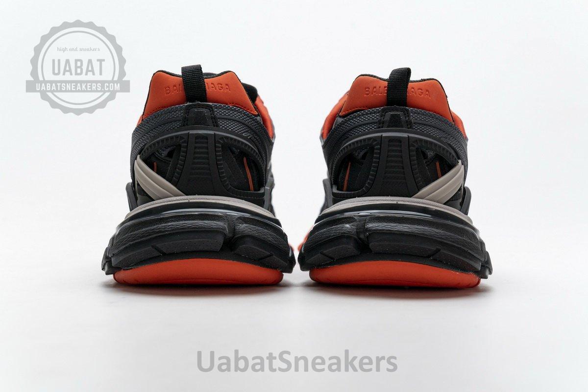570391 W2GN1 2002 Blenciaga Track 2 Sneaker Dark Grey Orange - Image 7